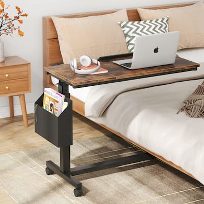 Adjustable C Shaped End Table