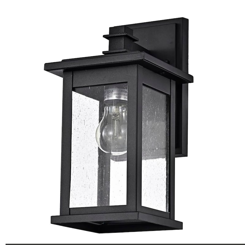 1 Light Transitional Square 12 Inch Outdoor Wall Lantern
