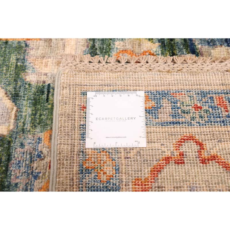 ECARPETGALLERY Hand-knotted Aryana Light Grey Wool Rug - 9'1 x 11'8