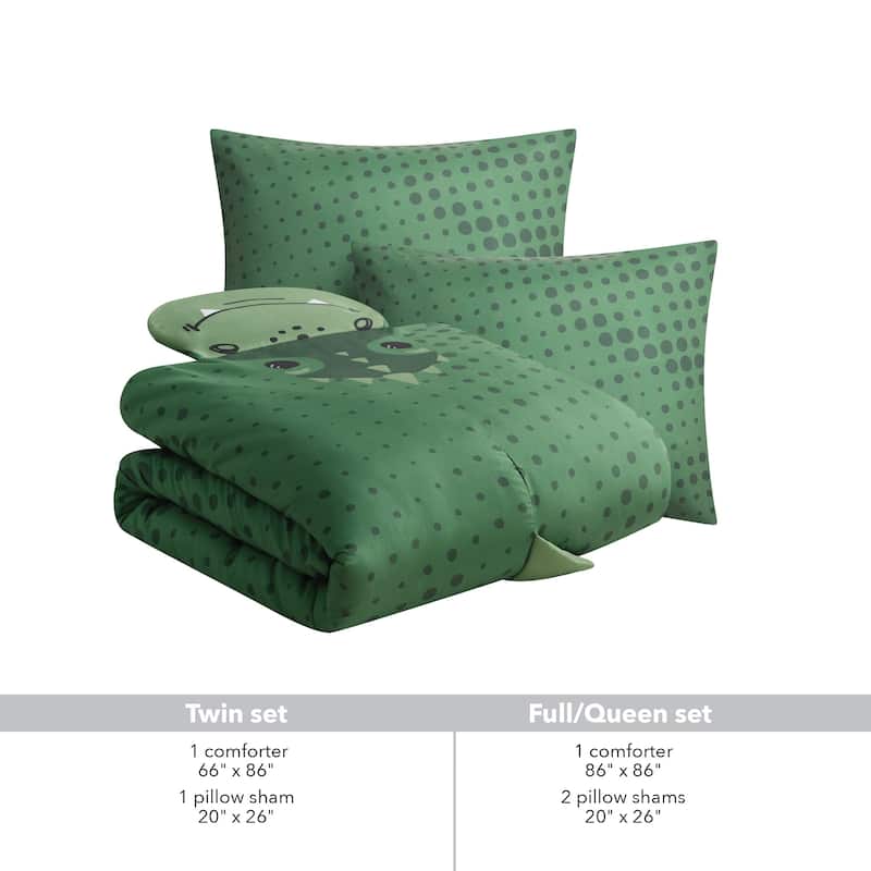 3D Animal Juvenile Comforter Set