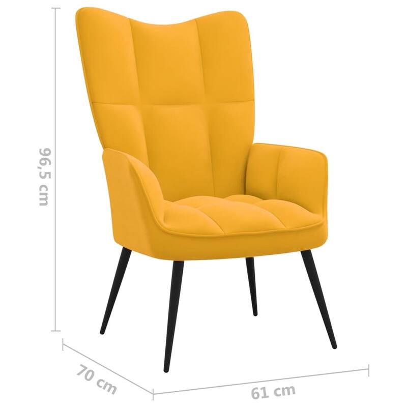 vidaXL Relaxing Chair multi colors Velvet