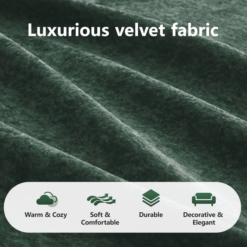 L-shaped Soft Velvet Fabric, Boneless Sofa, Tufted Design, Ergonomic Design Bottom, 32D High Density Sponge
