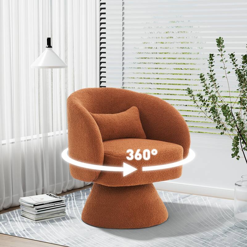 Ouyessir 360 Degree Swivel Cuddle Barrel Sofa Chairs