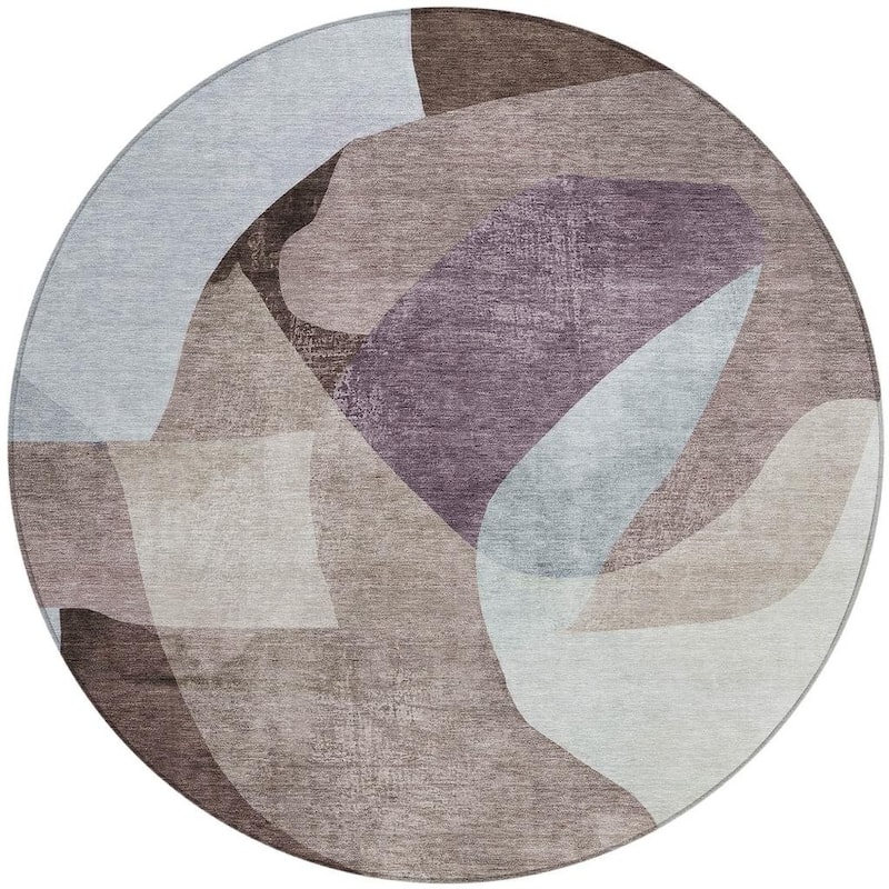 HomeRoots Abstract Transitional Rectangle Outdoor Rug