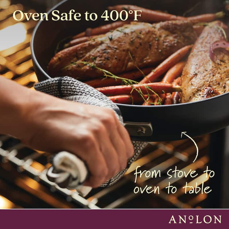 7.5-Quart Advanced Home Nonstick Wide Stock Pot/Stockpot, Onyx