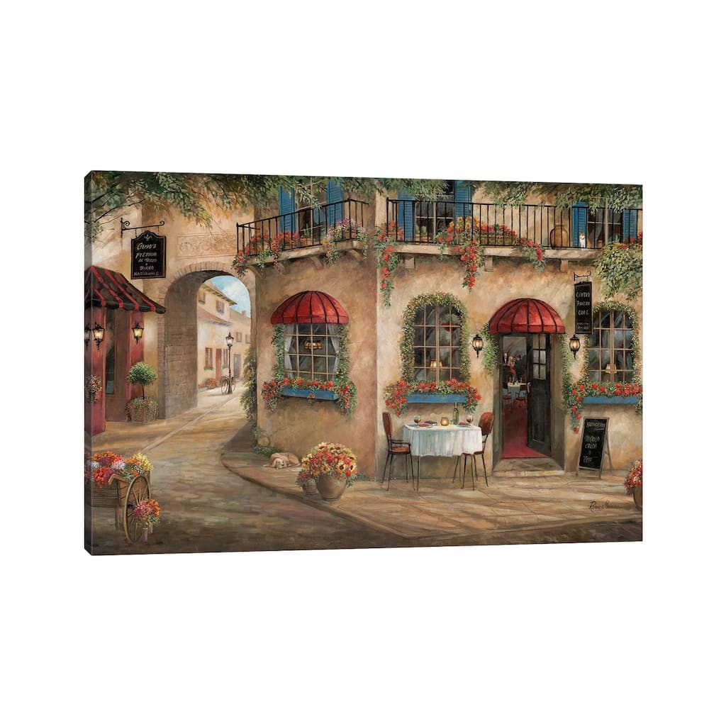 iCanvas "Gino's Pizzaria" by Ruane Manning Canvas Print