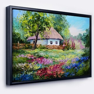 Shop Designart House In The Village Oil Painting Landscape Art