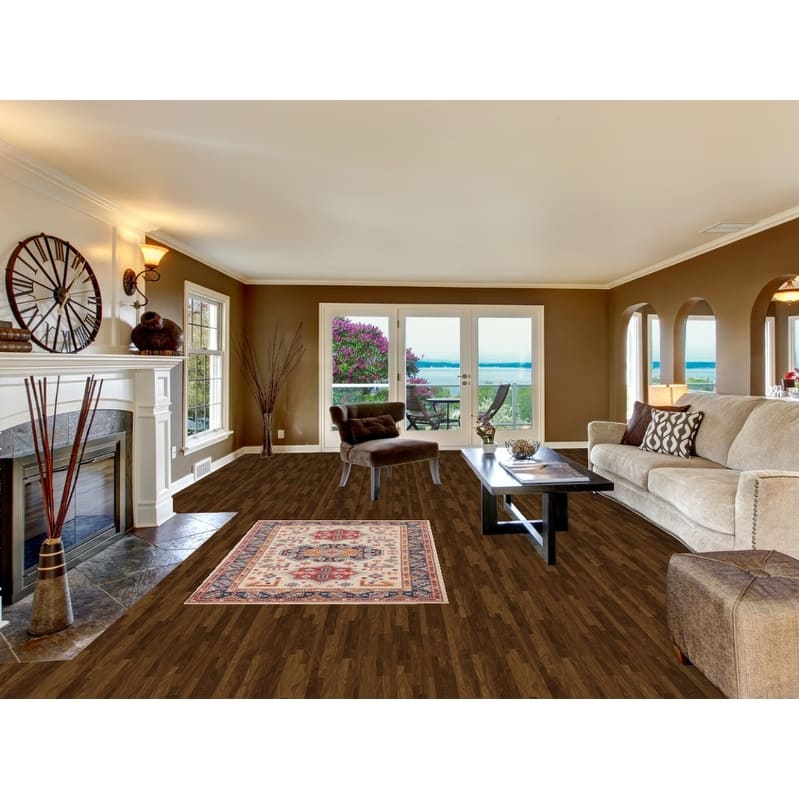 Kazak Area Rug Hand-Knotted Beige Geometric Wool Carpet - 4'0" x 6'1"