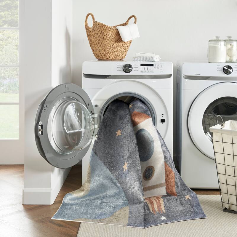 Nourison Astra Machine Washable Graphic Area Rug