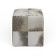 preview thumbnail 24 of 47, Glam Leather Stool 16 x 16 x 16