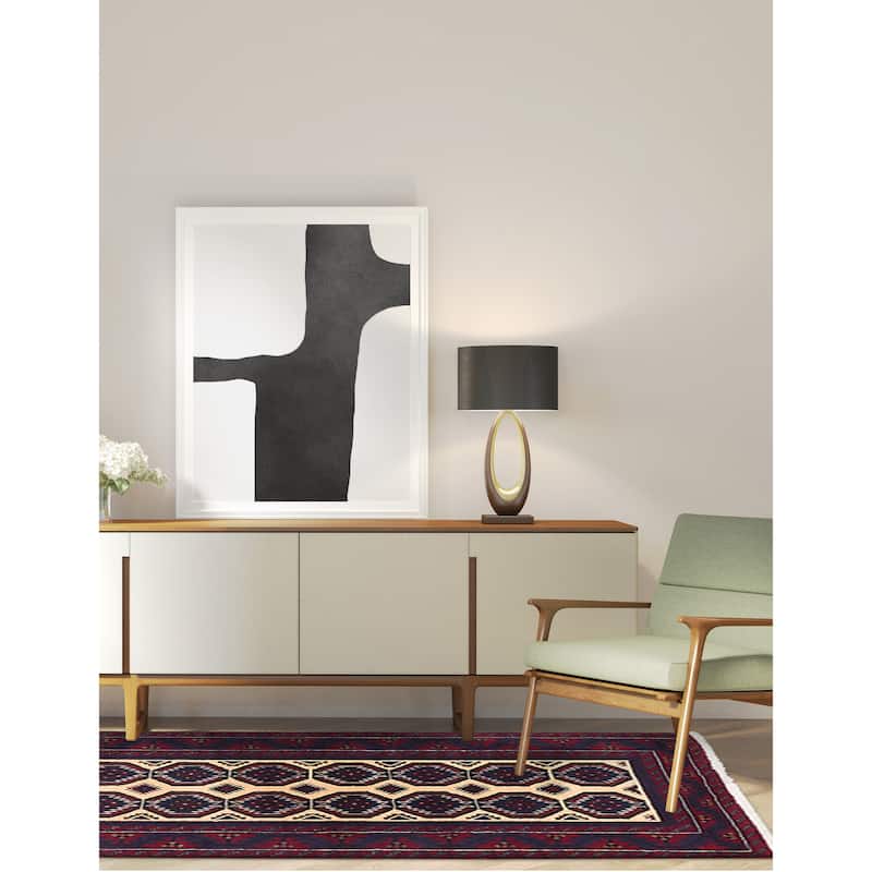 ECARPETGALLERY Hand-knotted Teimani Ivory, Red Wool Rug - 3'1 x 5'11