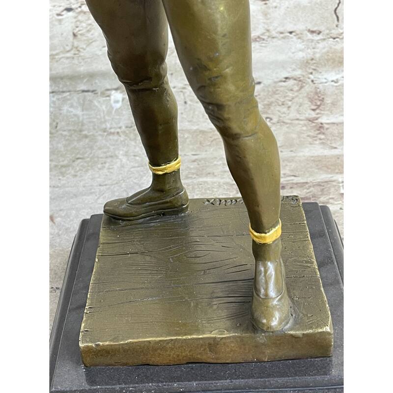 Harlequin Pantomime Bronze Figure Statue Sculpture By Rene De Saint-Marceaux 17 Inches X 7 Inches