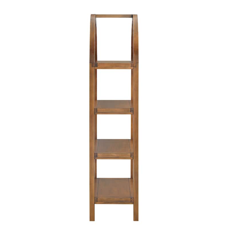 Vexley 60 Inch Wide Arched Bookshelf