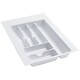 preview thumbnail 7 of 10, Rev-A-Shelf CT Series 14-1/4 Inch Trimmable Polymer Cutlery Tray Glossy White