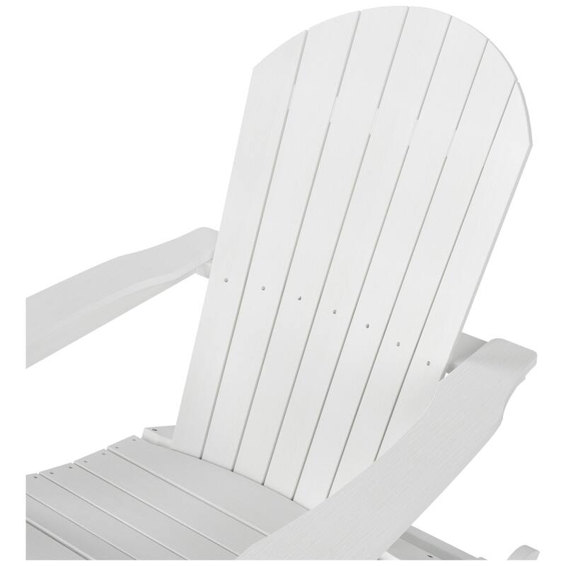 Vineyard HIPS Outdoor Eco-Friendly All Weather Seashell Rocking Adirondack Chairs (Set of 2)