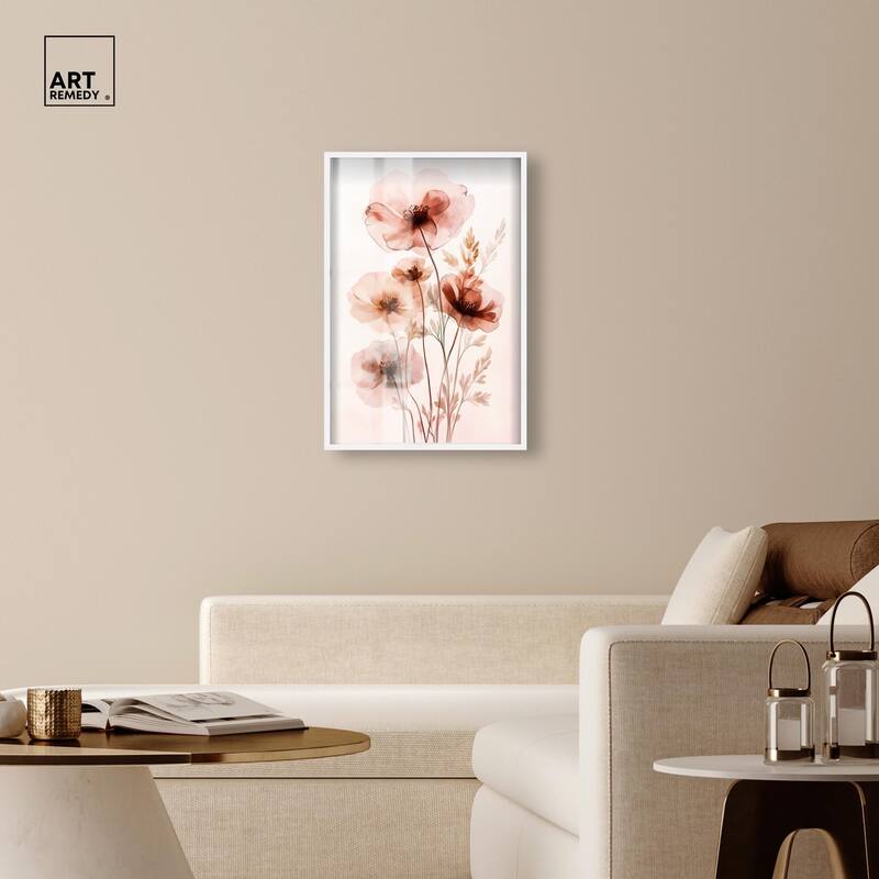 Petal Dye III Shadowbox by Art Remedy