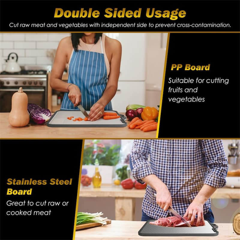 2-IN-1 Double Sided Cutting Board