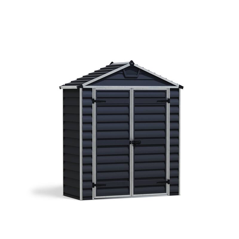 Skylight 6 ft. Midnight Grey Garden Outdoor Storage Shed