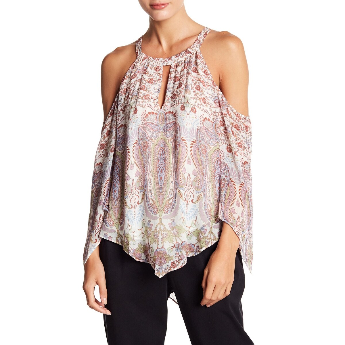 cold shoulder handkerchief top