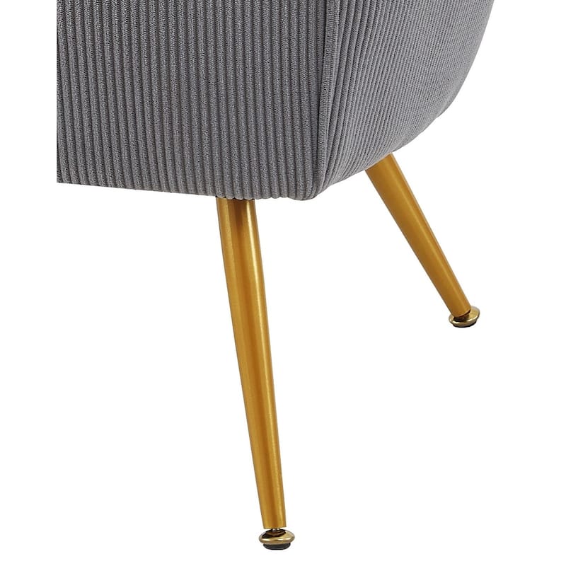 Modern Corduroy Channel Living Room Chair