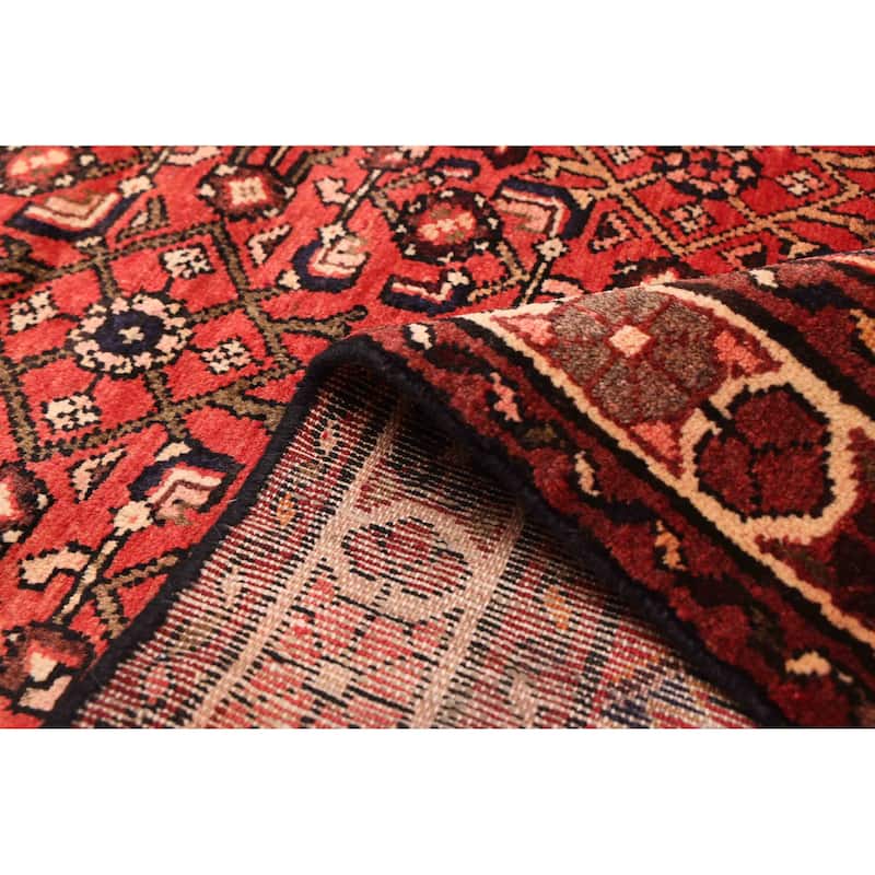 ECARPETGALLERY Hand-knotted Andelz Red Wool Rug - 3'4 x 10'2