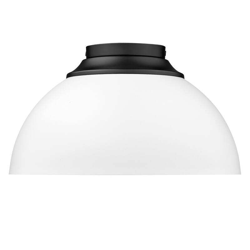 Golden Lighting Zoey 3 Light 14" Wide Flush Mount Ceiling Fixture with