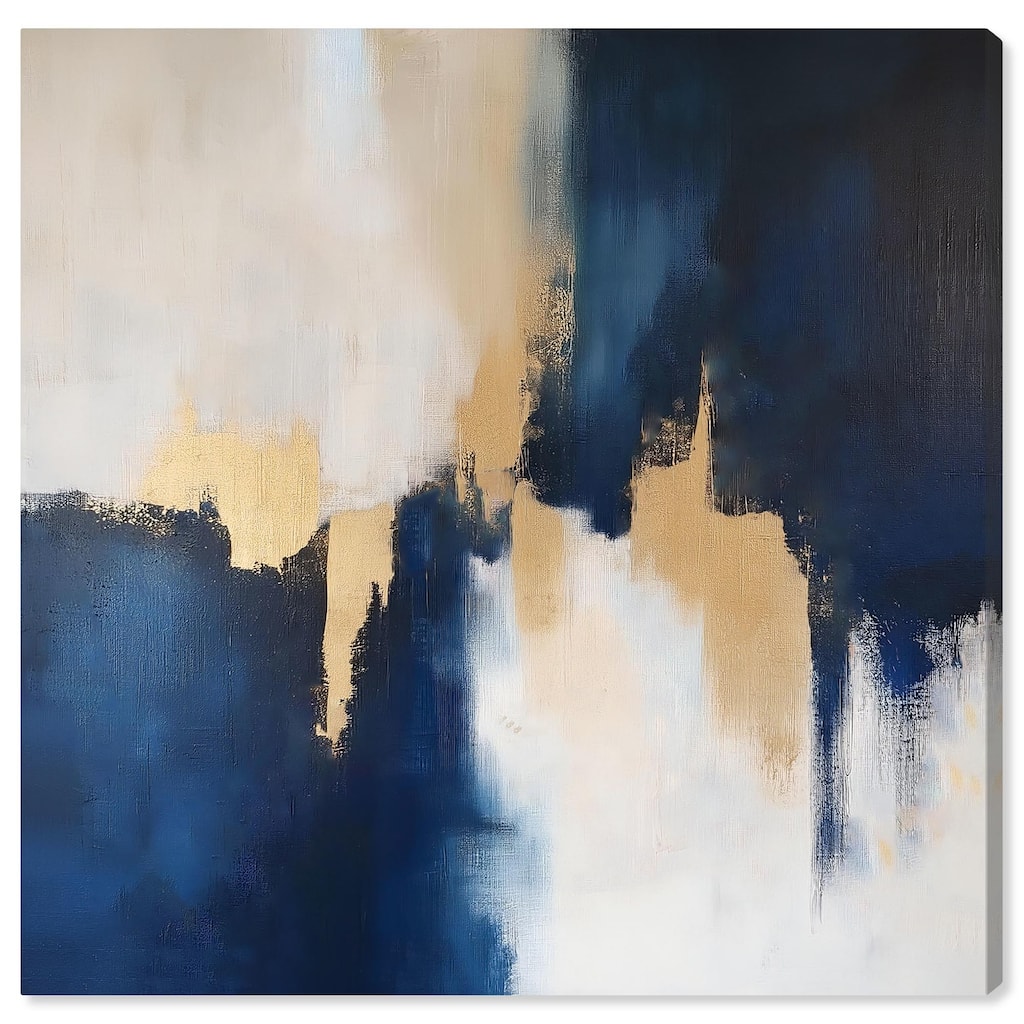 Indigo Aurelian Canvas by Art Remedy, Gallery Wrapped