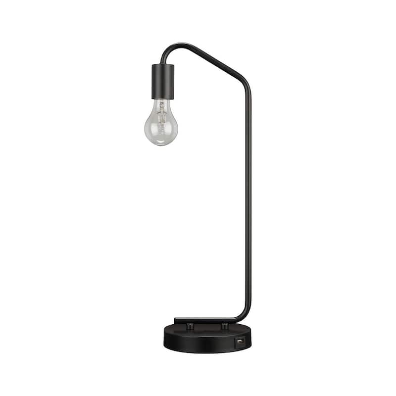 Signature Design by Ashley Covybend Metal Table Lamp - 7"W x 6"D x 21"H