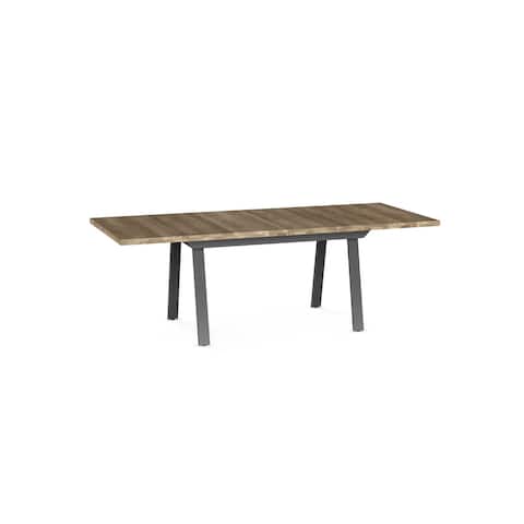 Amisco Kane Extendable Dining Table with Distressed Wood Top