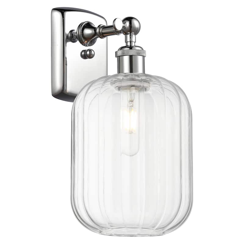 Innovations Lighting 516-1W-13-7 Preston Sconce Preston 13" Tall Wall - Polished Chrome / Clear