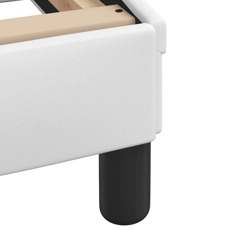 vidaXL Bed Frame with LED Lights Base Platform Bedroom Furniture Faux Leather