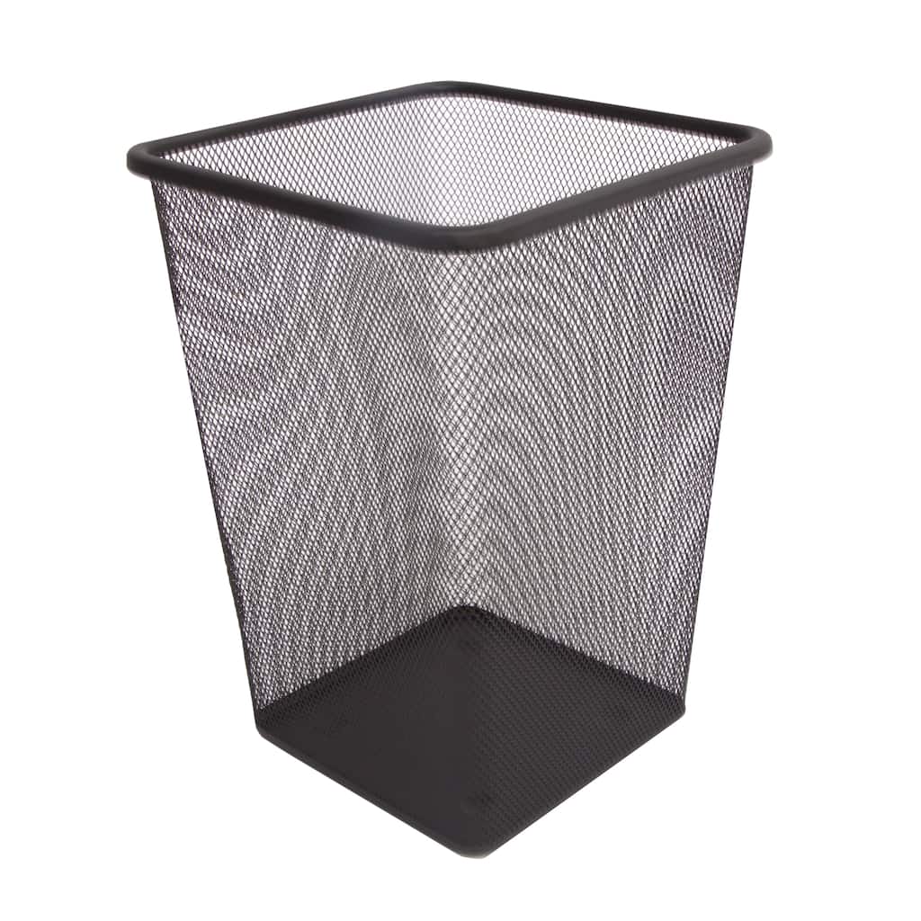 Kenney Storage Made Simple Metal Mesh Waste Paper Basket