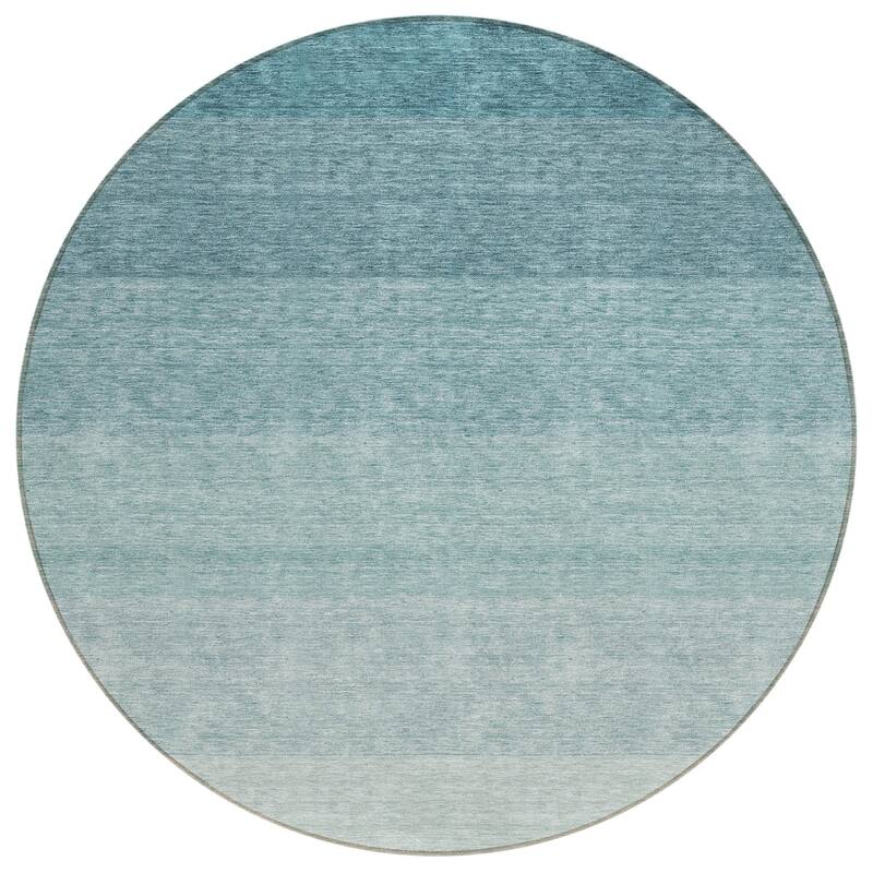 HomeRoots Ombre Transitional Rectangle Outdoor Rug