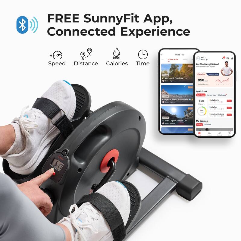 Sunny Health & Fitness Smart Compact Mini Elliptical SF-E324029