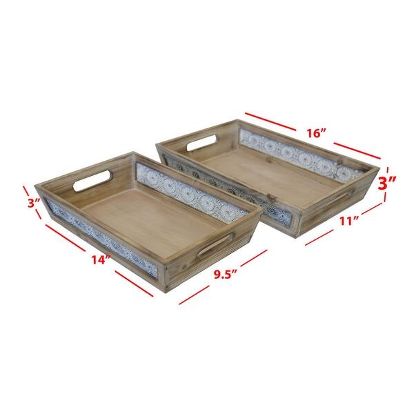 Abn5e130 Ntrl Decorative Serving Tray Set Of 3 8 6 X 13 Overstock 31254620
