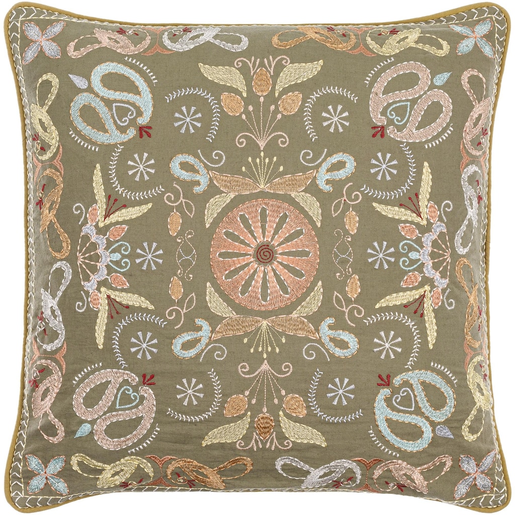 Kavon Traditional Border Accent Pillow