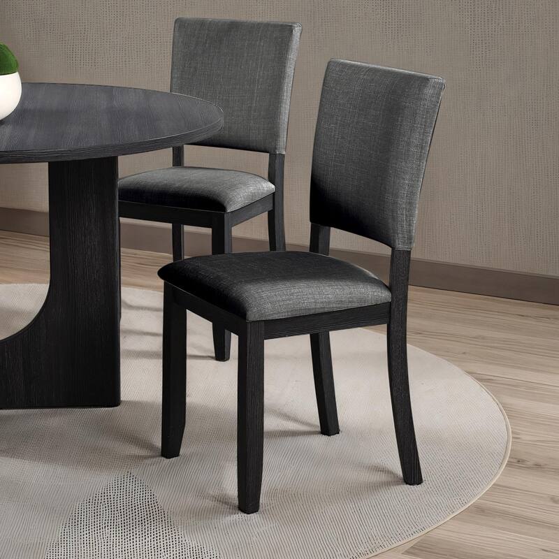 Furniture of America Zephyra Modern Wood Dining Chairs (Set of 4) - Dark Grey