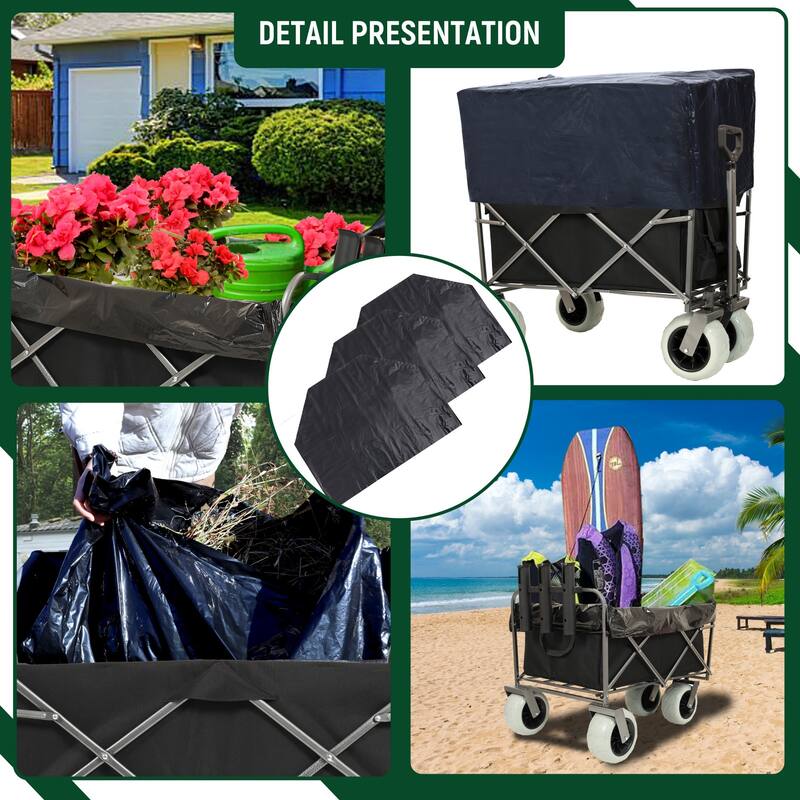 Fishing Cart with Rod Holder with Pneumatic Tires