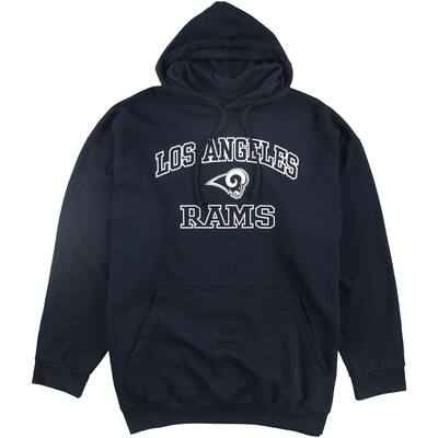 Majestic Mens LA Rams Hoodie Sweatshirt,, Blue, 3XL
