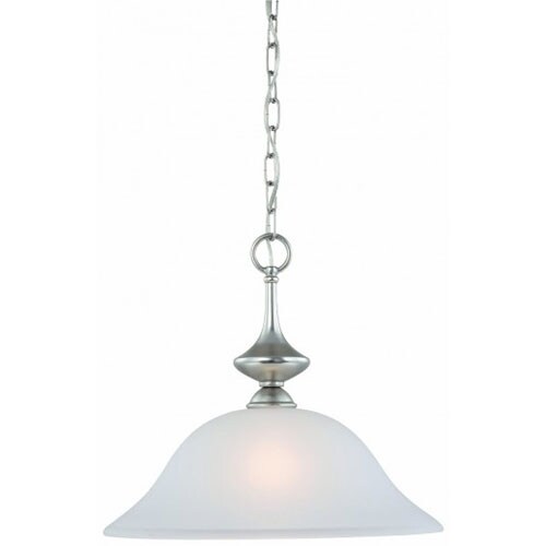 Thomas Lighting 190059117 Holly 1 Light Pendant In Matte Nickel Finish - matte nickel