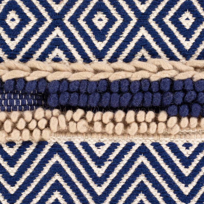 Alma Handwoven Bohemian Stripe Throw Pillow