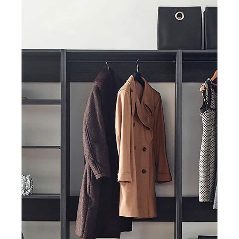 Prosper Freestanding Walk in Wood Closet System - 83" H x 94.2" W x 15.7" D