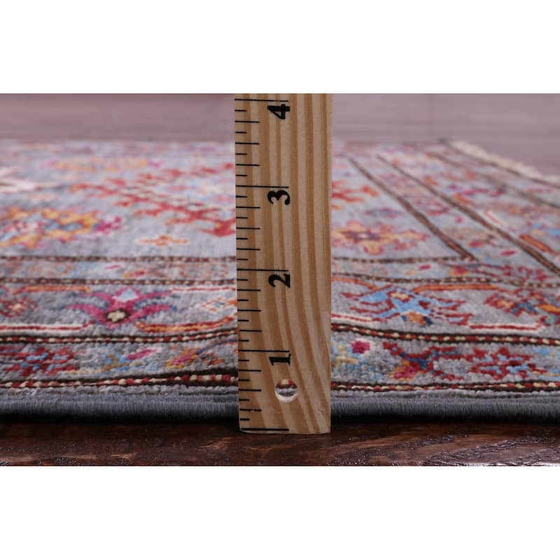 Golden Nile Super Kazak Hand Knotted Wool Rug - 2' 10" X 4' 0"