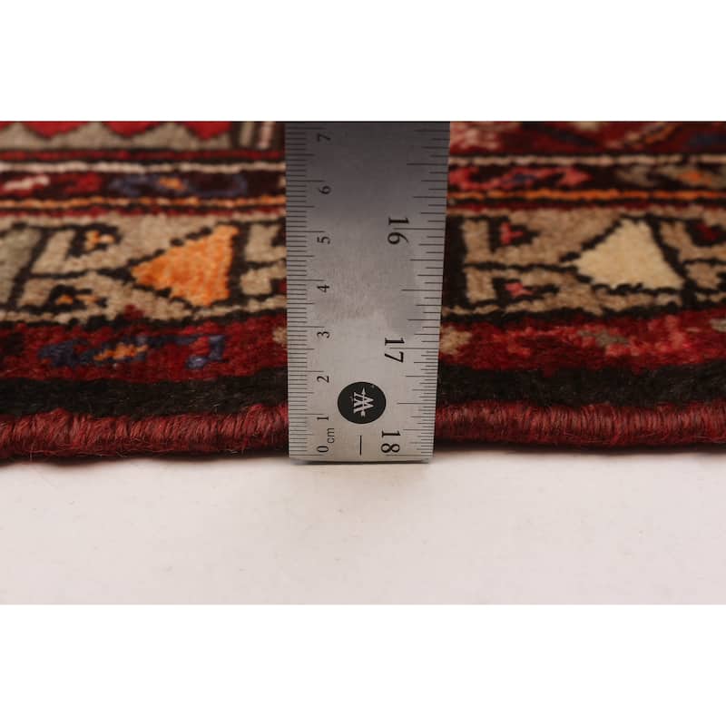 ECARPETGALLERY Hand-knotted Anadol Red Wool Rug - 3'5 x 9'9