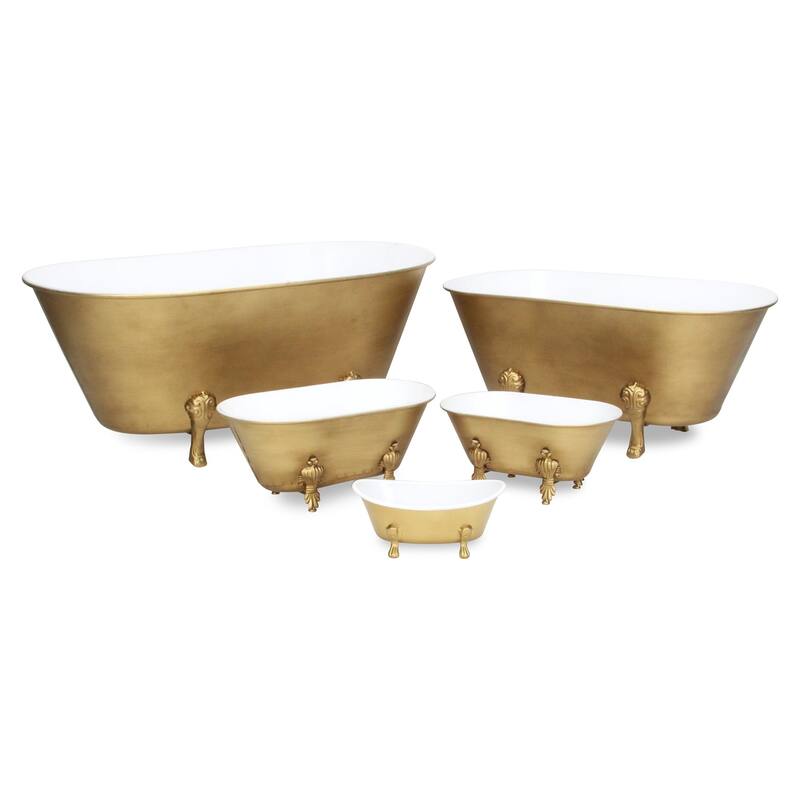 Lavade Golden Tub Décor