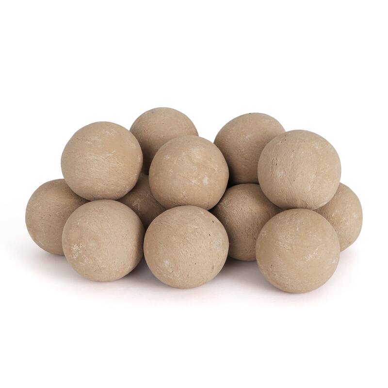 Ceramic Fire Ball Set - 30 Pack - Sand