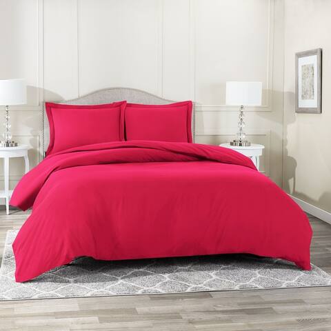 Nestl Ultra Soft Double Brushed Microfiber Duvet Cover Set with Button Closure