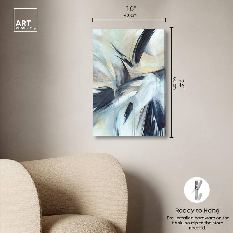 Layered Shadows Canvas by Art Remedy, Gallery Wrapped