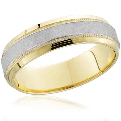 Hammered Wedding Band Gold