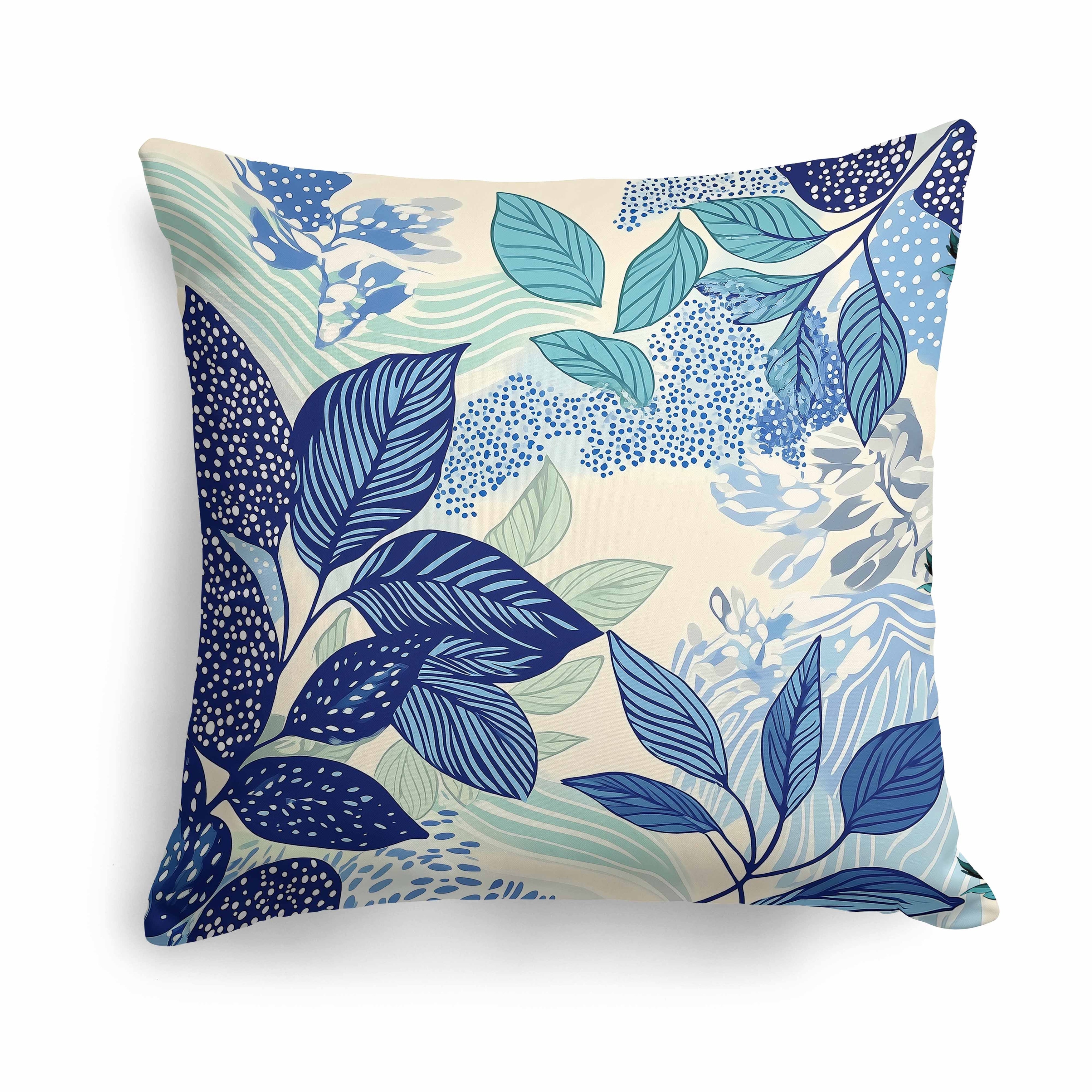 Reflective Leaves Indoor/Outdoor Pillow 16x16